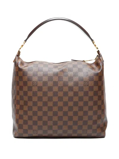 Pre-owned Louis Vuitton 2012 Damier Portobello Pm Tote Bag In Brown