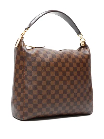 Pre-owned Louis Vuitton 2012 Damier Portobello Pm Tote Bag In Brown