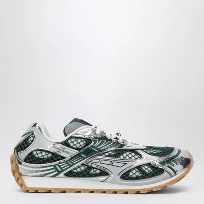 Bottega Veneta Biliard Silver Orbit Polyurethane Sneakers In Silver
