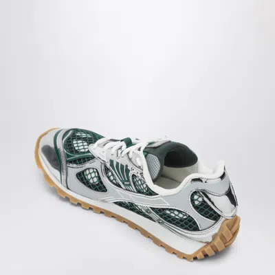 Bottega Veneta Biliard Silver Orbit Polyurethane Sneakers In Silver