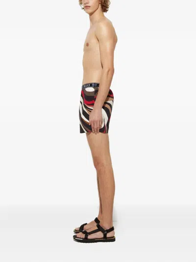 Pucci Marmo-print Boxers In Multi