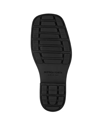 Bottega Veneta Black Leather Ben Lace-up Shoes In Black