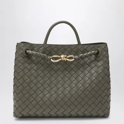 Bottega Veneta Women Andiamo Cypress Medium Bag In Gray
