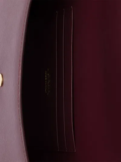 Prada Saffiano Leather Envelope Clutch In Red