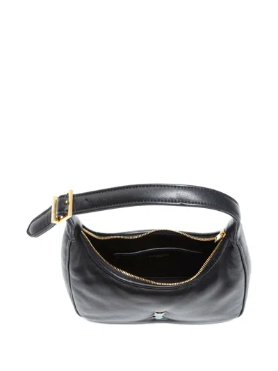 Pre-owned Saint Laurent 2000-2015 Calypso Logo Mini Bag In Black