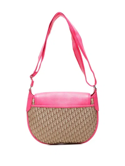 Pre-owned Dior 2005 Trotter Shoulder Bag In Pink