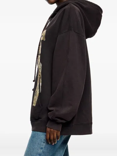 Bimba Y Lola Graphic-print Hoodie In Brown