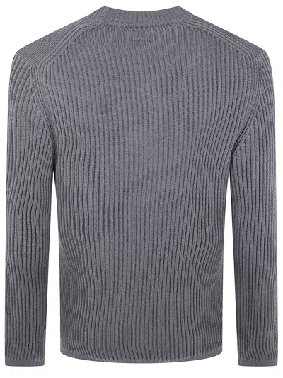 C.p. Company Knitwear Crew Neck In Re-wool Clothing In Gray