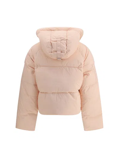 Canada Goose Insulated Hooded Quilted Long Sleeve Jacket In Animal Print