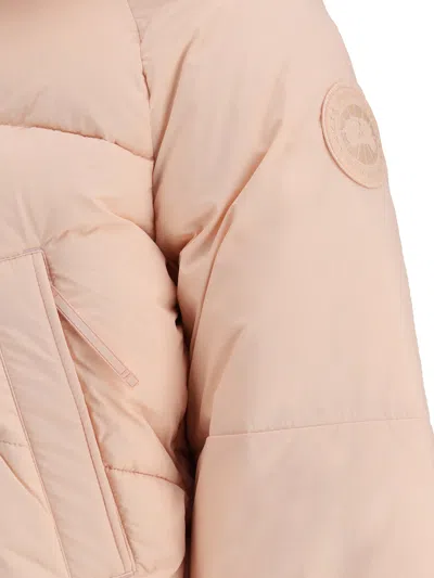 Canada Goose Insulated Hooded Quilted Long Sleeve Jacket In Animal Print