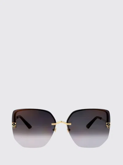 Cartier Sunglasses Woman Gold In Black