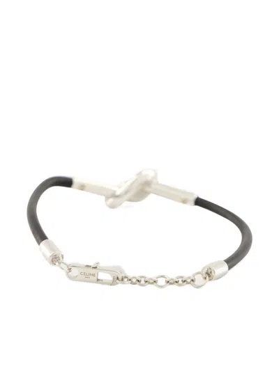 Celine Men Knot Bracelet In Black