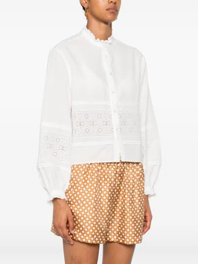 Celine Women Cotton And Linen Shirt In Multi