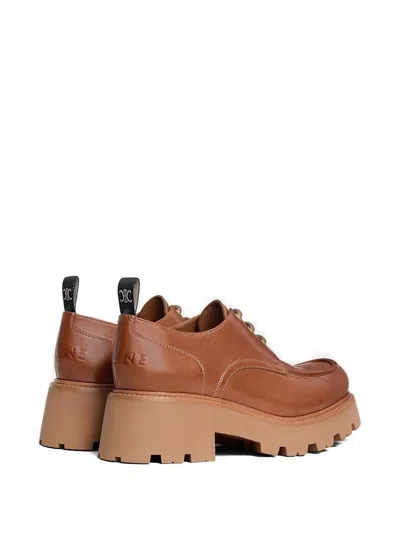 Celine Women Leather Brogues In Multi