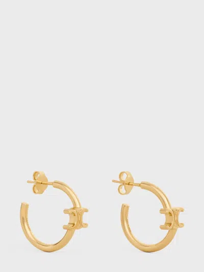 Celine Triomphe Asymmetric Ring Earring In Gold
