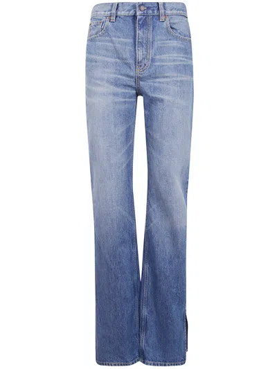 Chloé Chloe Wide Leg Jeans Women In Blue