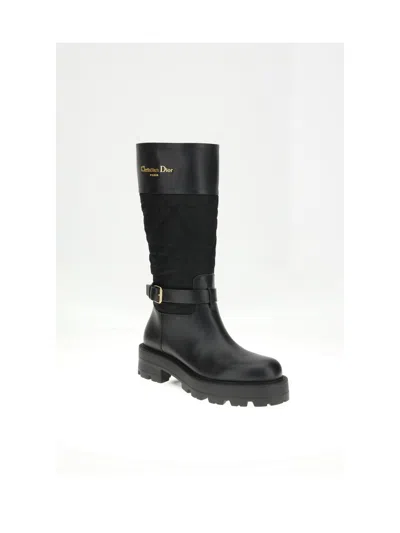 Dior Women D-town High Boot 4.5cm In Black