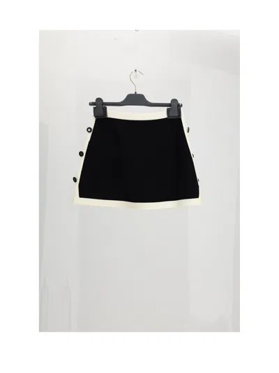 Dior Women Gonna Blu Profilo Bianco In Black