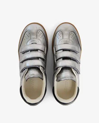 Isabel Marant Festive Beth Metallic Leather Low-top Sneakers In Multi