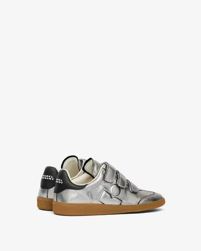 Isabel Marant Festive Beth Metallic Leather Low-top Sneakers In Multi