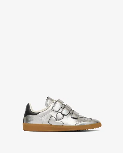 Isabel Marant Festive Beth Metallic Leather Low-top Sneakers In Multi