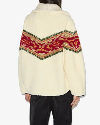 Isabel Marant Étoile Marner Oversize Half Zip Jumper In Neutral