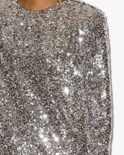 Isabel Marant Heliane Embellished Tulle Mini Dress In Black