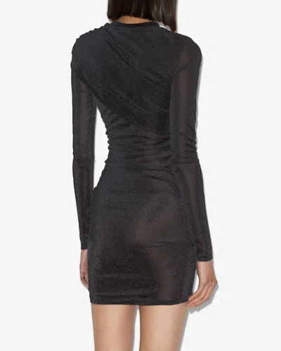 Isabel Marant Étoile Isabel Marant Etoile Denise Short Draped Jersey Dress In Black