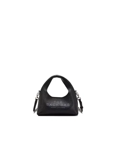 Marc Jacobs The Micro Crossbody Sack Bag In Full-grain Leatherdescription In Brown
