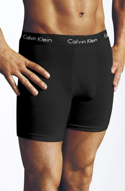Shop Calvin Klein U5555 Micromodal Boxer Briefs In Black