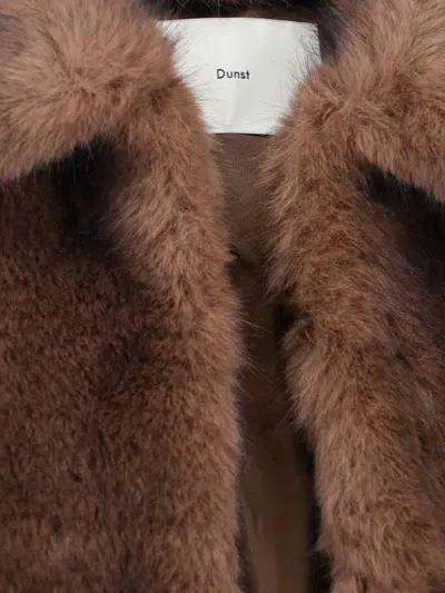 Dunst Classic Structured Brown Jacket With Timeless Appeal In Brown