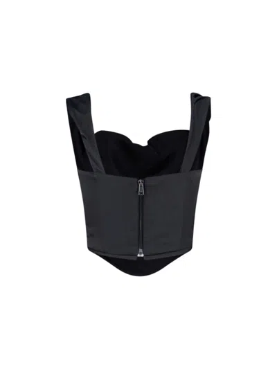 Vivienne Westwood Minimalist Black Top With Clean Lines And Tailored Fit In Black