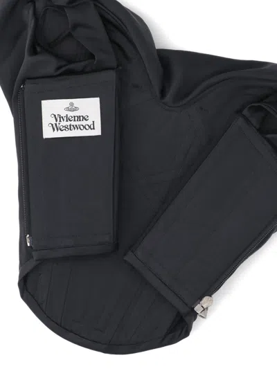 Vivienne Westwood Minimalist Black Top With Clean Lines And Tailored Fit In Black
