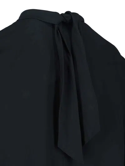 Aspesi Minimalist Black Top With Clean Silhouette In Black