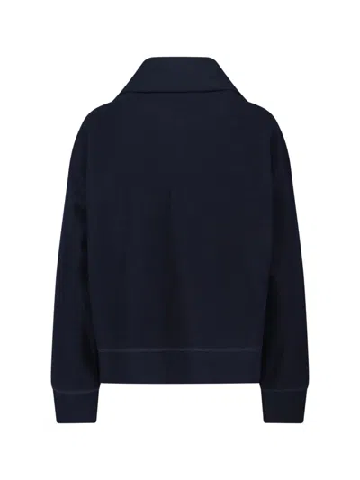 Jil Sander 124 Hn Long Sleeves Sweatshirt In Blue