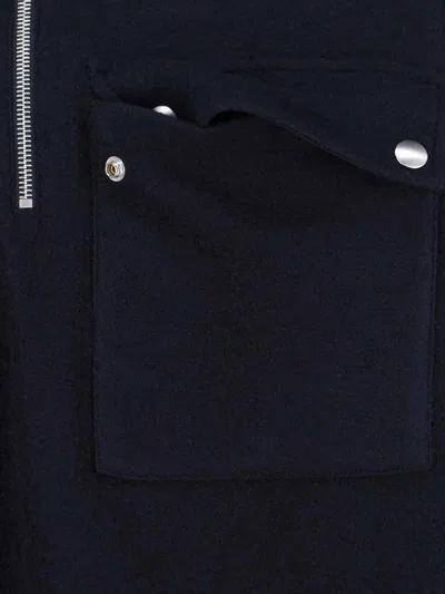 Jil Sander 124 Hn Long Sleeves Sweatshirt In Blue