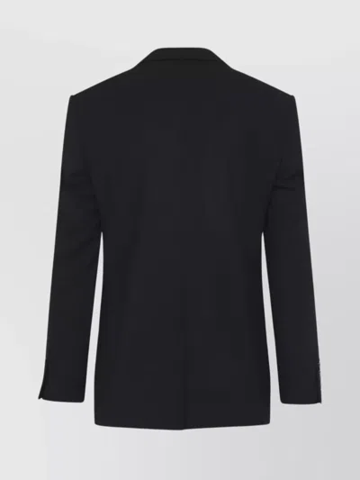 Balenciaga Long Sleeve Single Breasted Tailored Jacket In Black