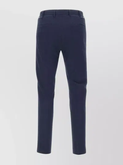 Pt Torino Tailored Trousers With Belt Loops And Pockets In Blue