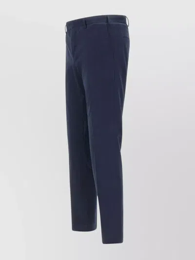 Pt Torino Tailored Trousers With Belt Loops And Pockets In Blue