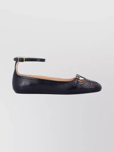 Chloé Black Misty Ballerinas In Black