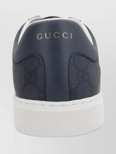 Gucci Ace Style Sneakers With Signature Web Detailing In Blue