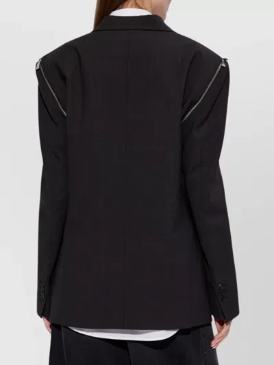 Dsquared2 X Bettter Double-breasted Zip Blazer In Black