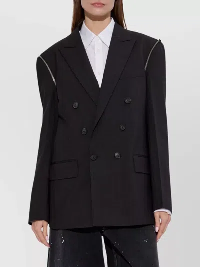Dsquared2 X Bettter Double-breasted Zip Blazer In Black