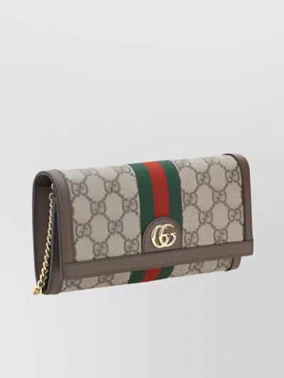 Gucci Chain Wallet Transformable Strap In Brown