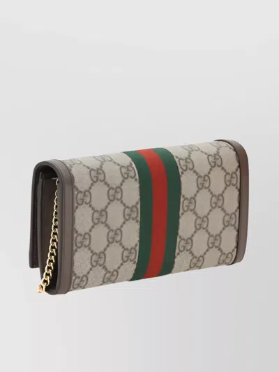 Gucci Chain Wallet Transformable Strap In Brown