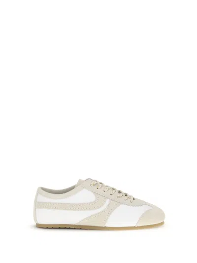 Dries Van Noten Leather Sneaker In White