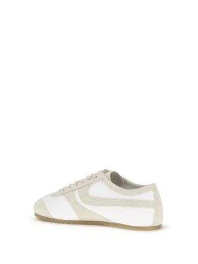 Dries Van Noten Leather Sneaker In White