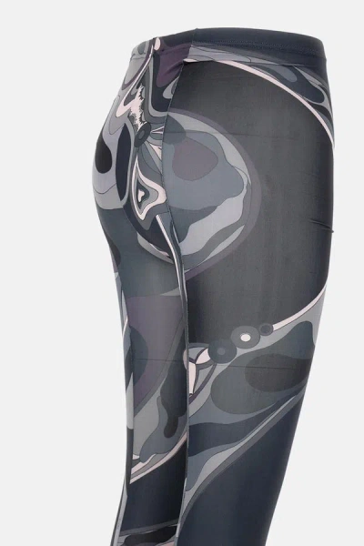 Pucci Printed Jersey Tights In Black
