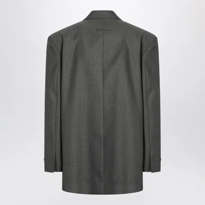 Fear Of God Grey Single-breasted Wool Blazer In Gray