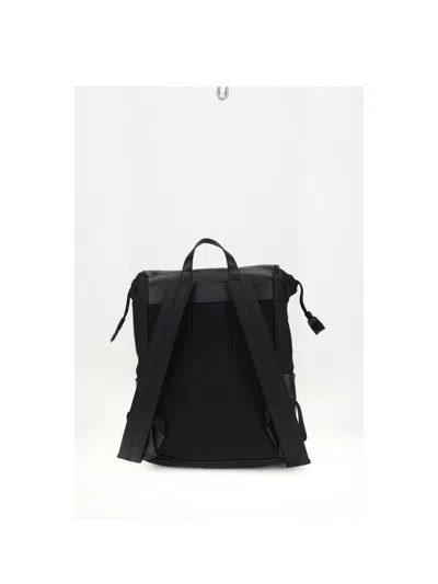 Fendi Men Nylon Flux Backpack In Black